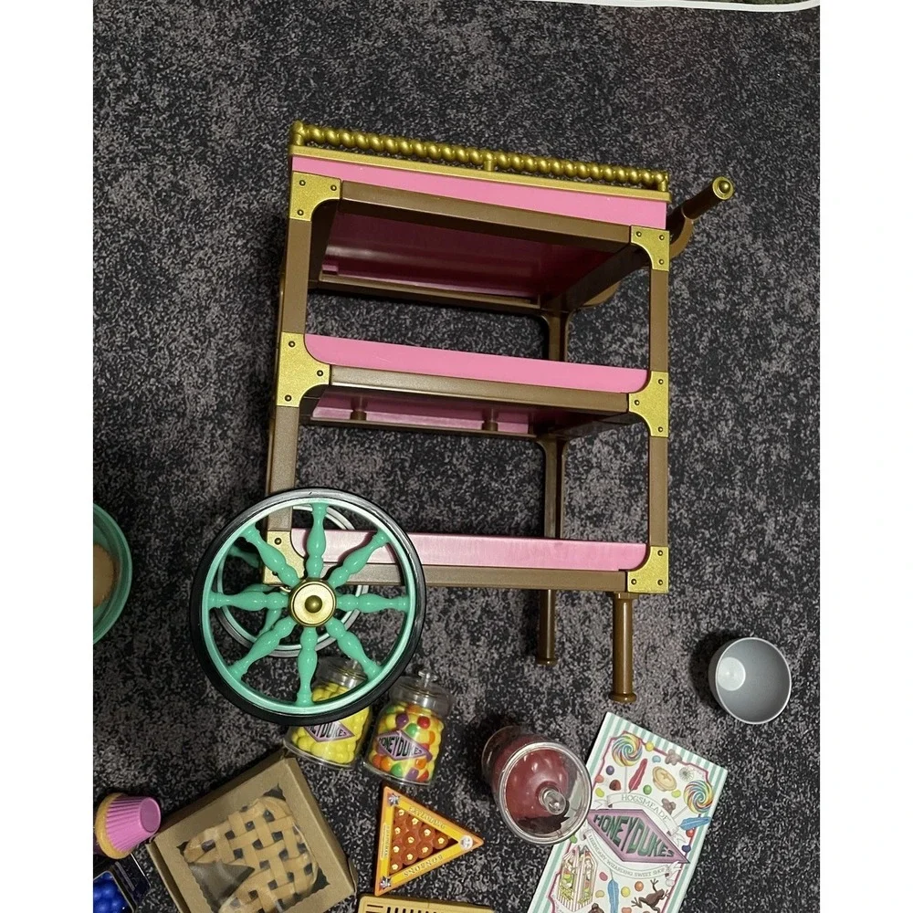 American Girl Doll Harry Potter Honeydukes Candy Trolley Cart Near Complete